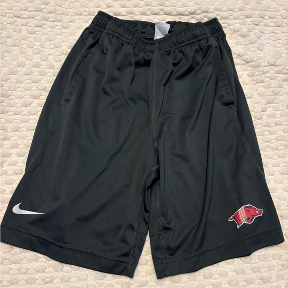 Nike Black Shorts with Red Logo - Picture 1 of 1